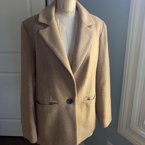Avec Les Filles Camel Car Coat Blazer